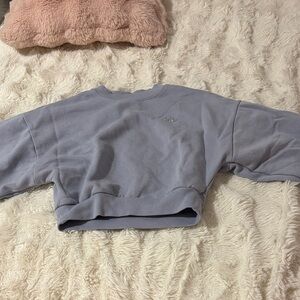 Alo Yoga Women's light blue Cropped Sweatshirt LIMITED EDITION COLOR